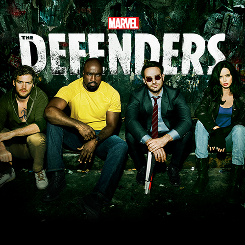 Photo of Marvel's superhero group, The Defenders