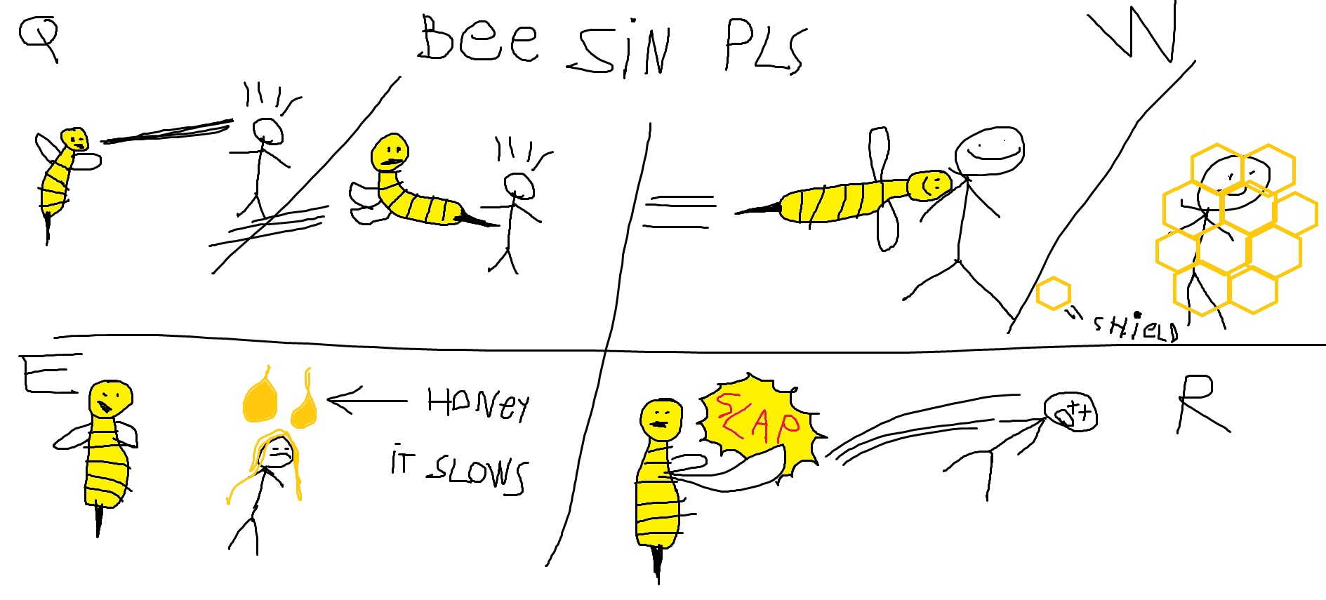 The famous League of Legends meme skin Bee Sin