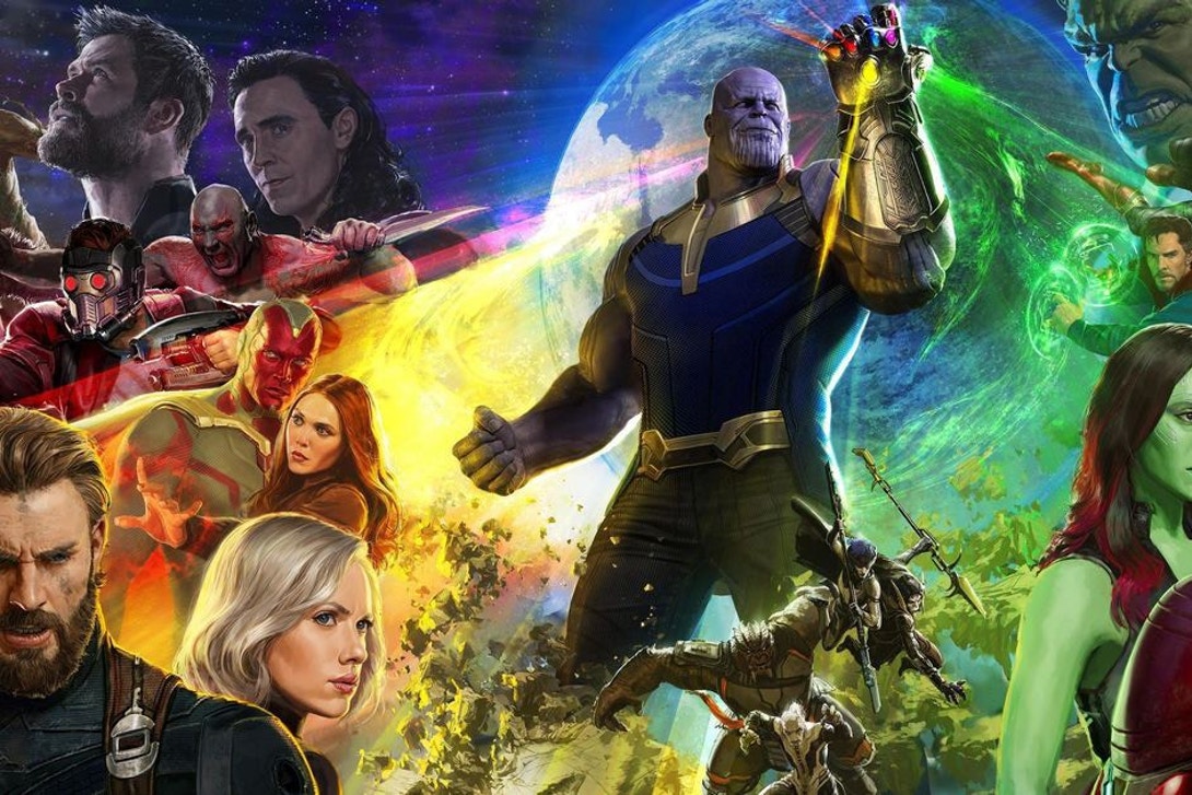 Movie poster style image for Avengers: Infinity War