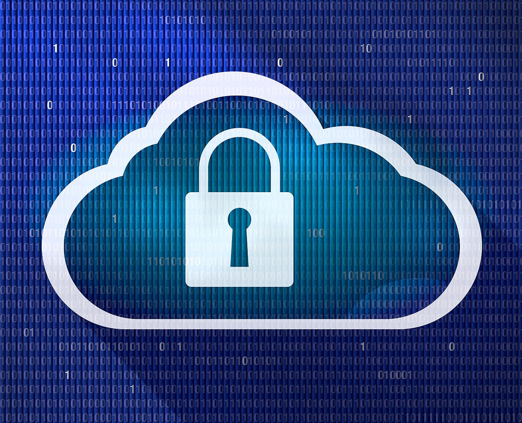 Lock in cloud image to represent secure internet