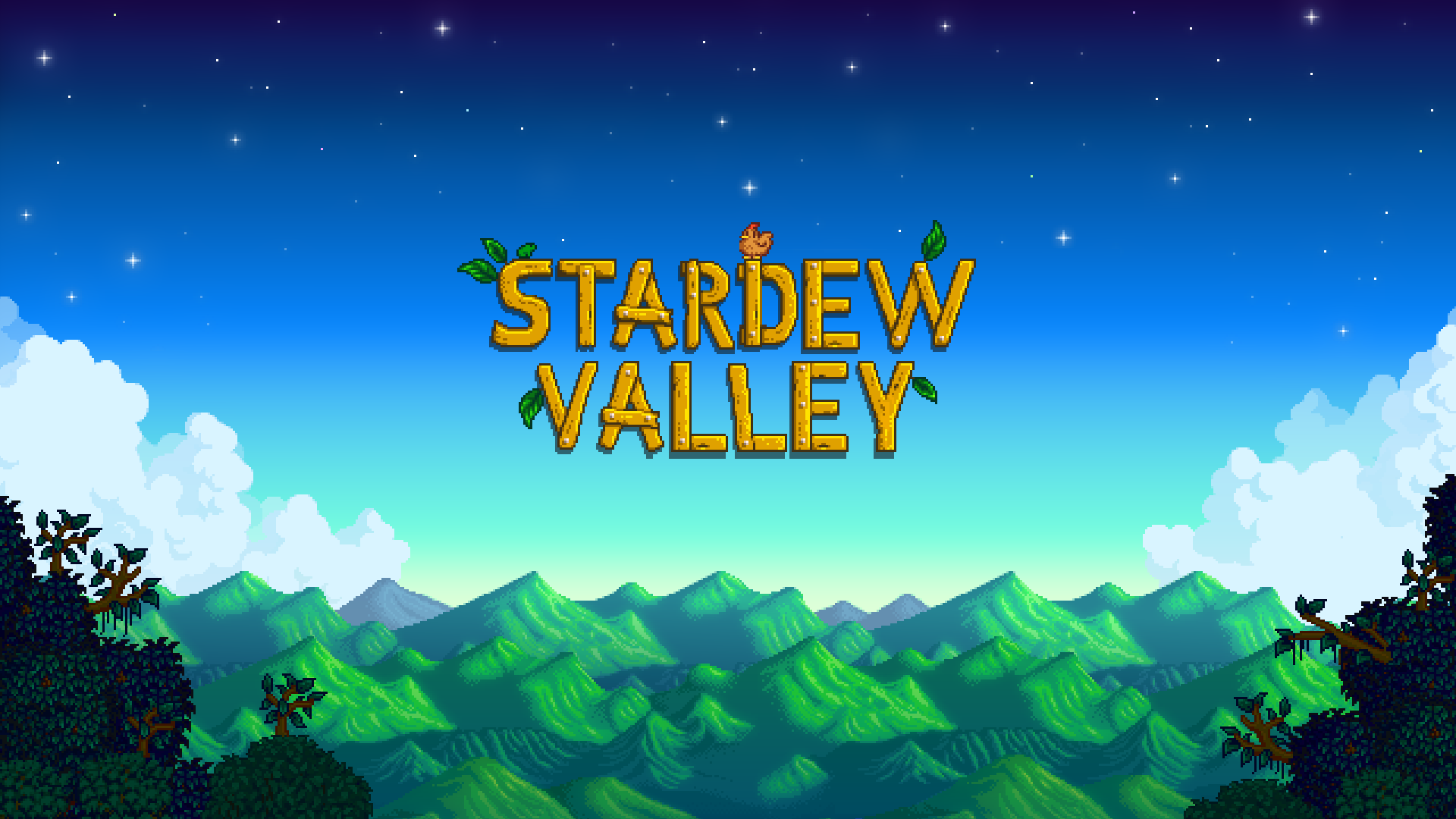 Stardeew Valley video game title screen