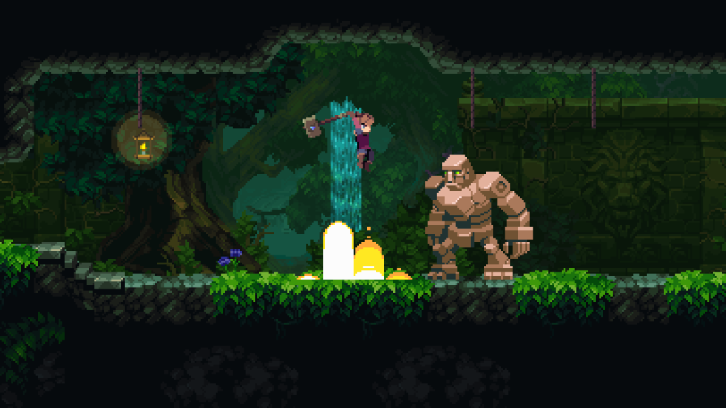 Fighting in Chasm the video game